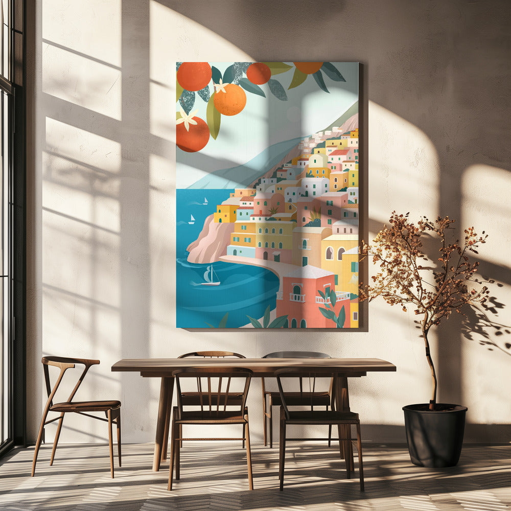 Positano-kusten Italien | Canvas