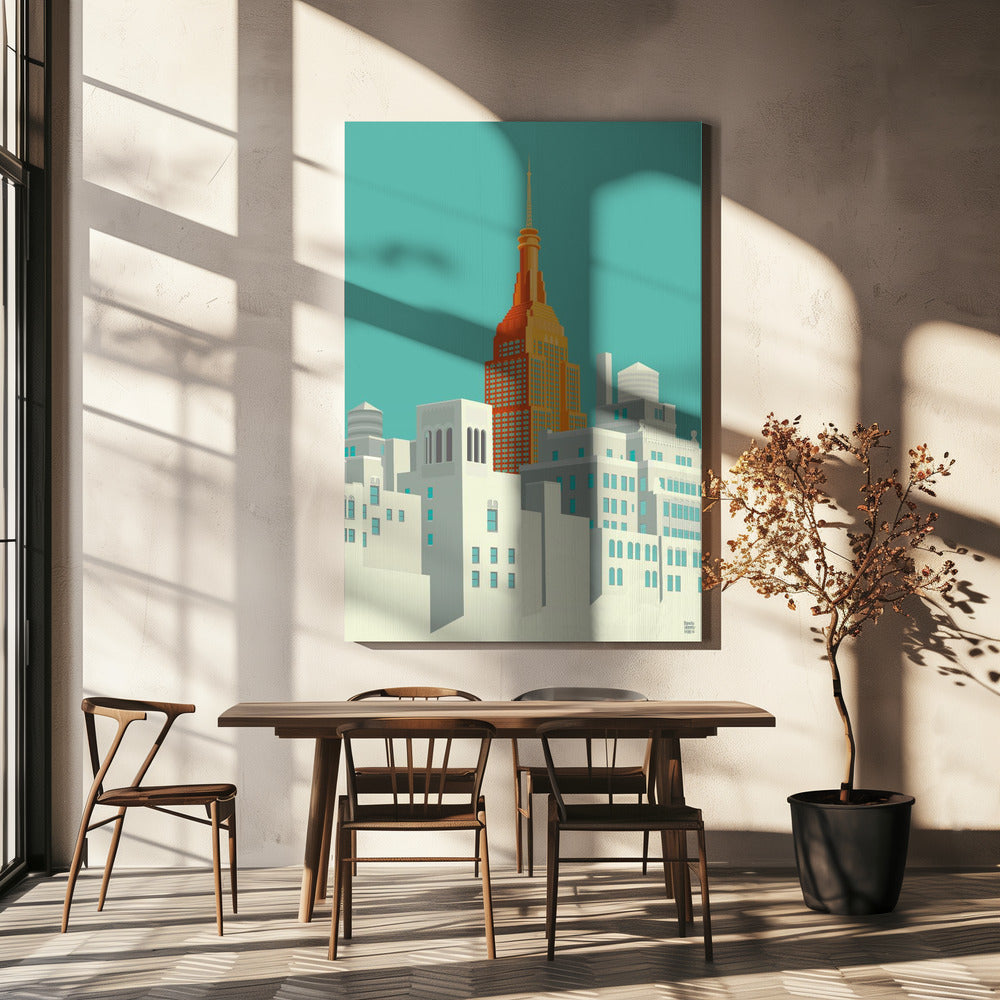 New York-vyn från höjdpunkterna | Canvas