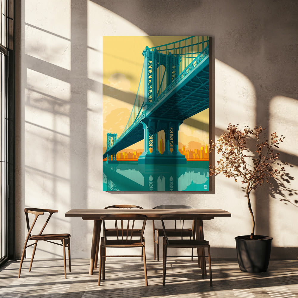 New York Manhattan-bron | Canvastavla