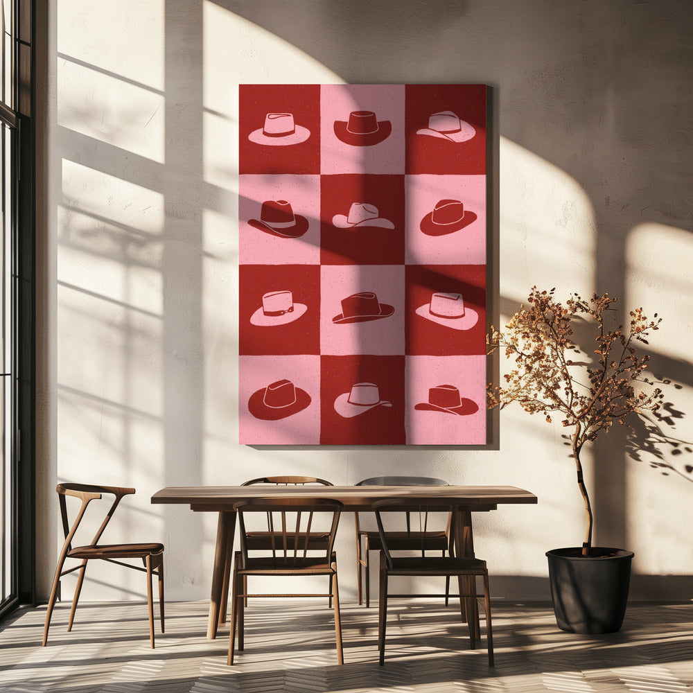 Cowgirl Schackrutigt | Canvas