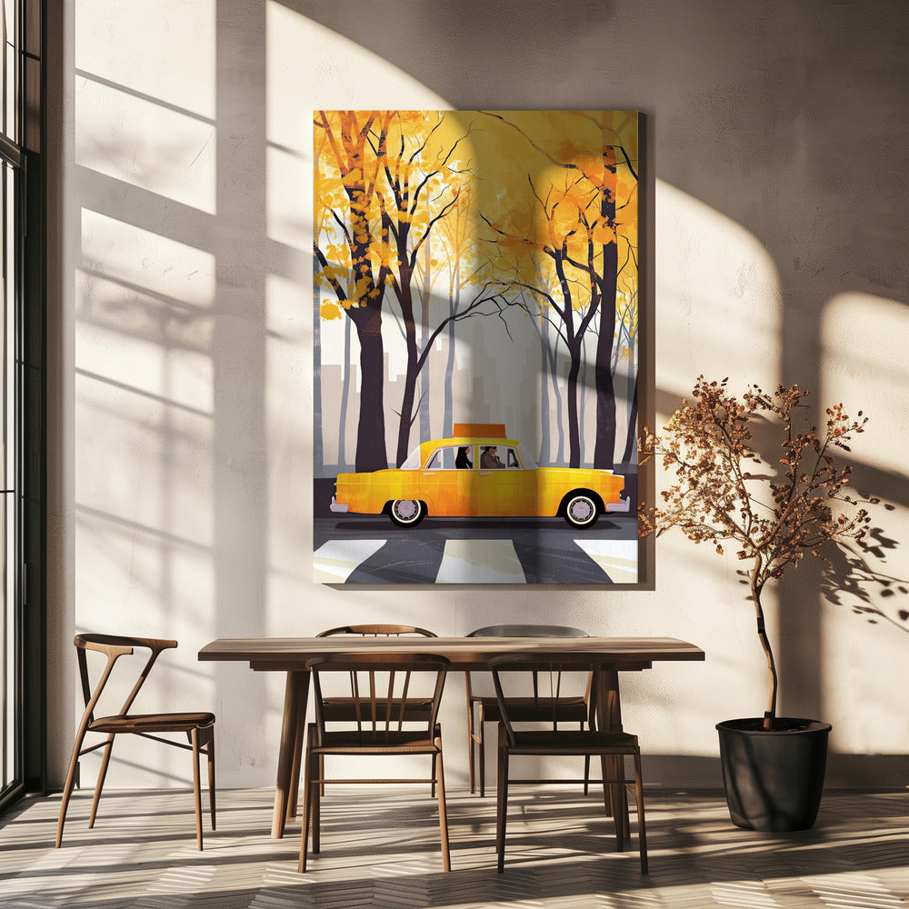 Digital målning i akvarell i New York City (6) | Canvas