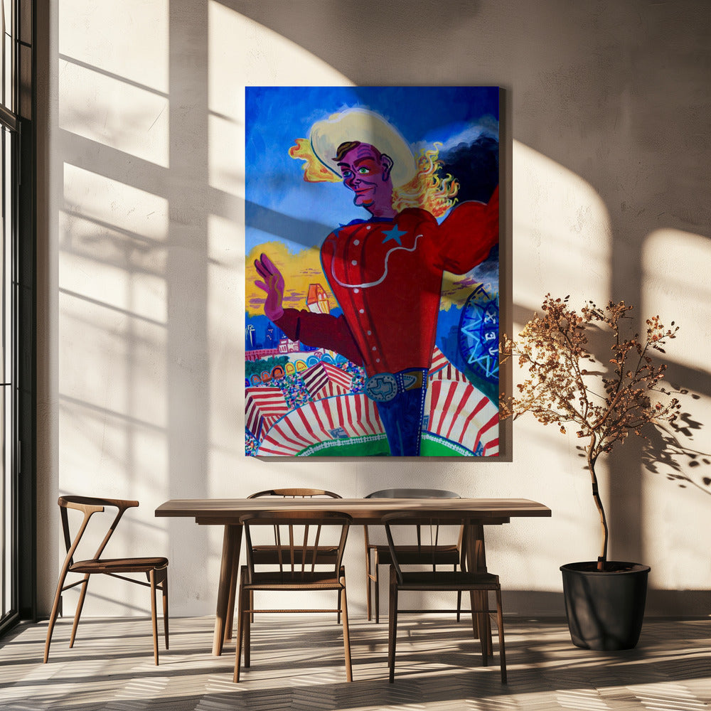 Big Tex Aflame | Canvas