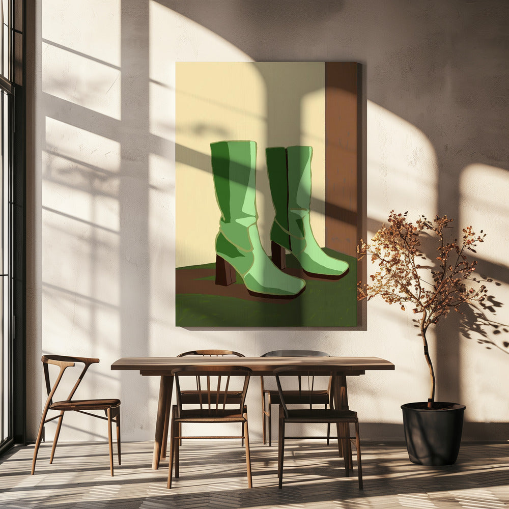 Gröna stövlar | Canvas
