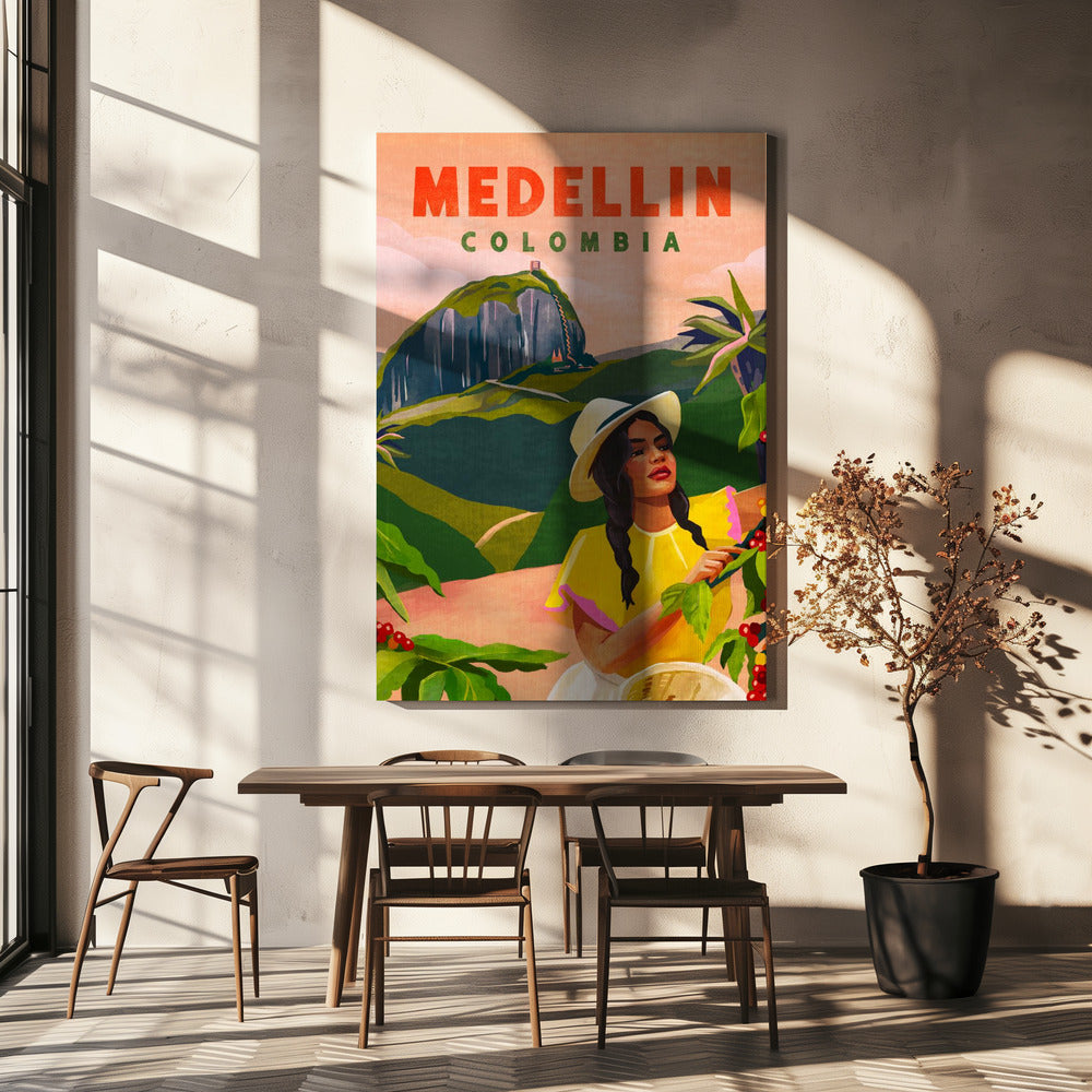 Reseposter för Medellin, Colombia | Canvas
