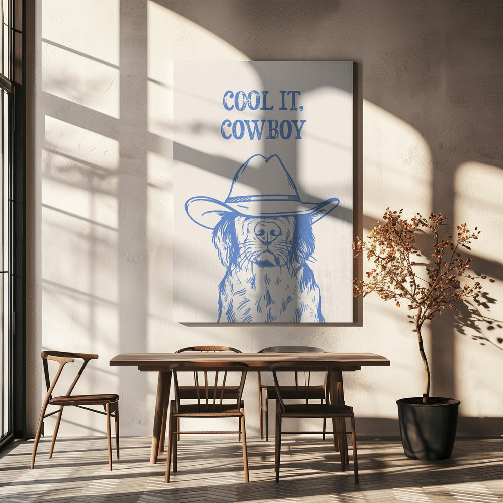 Cool det Cowboyblå | Canvas