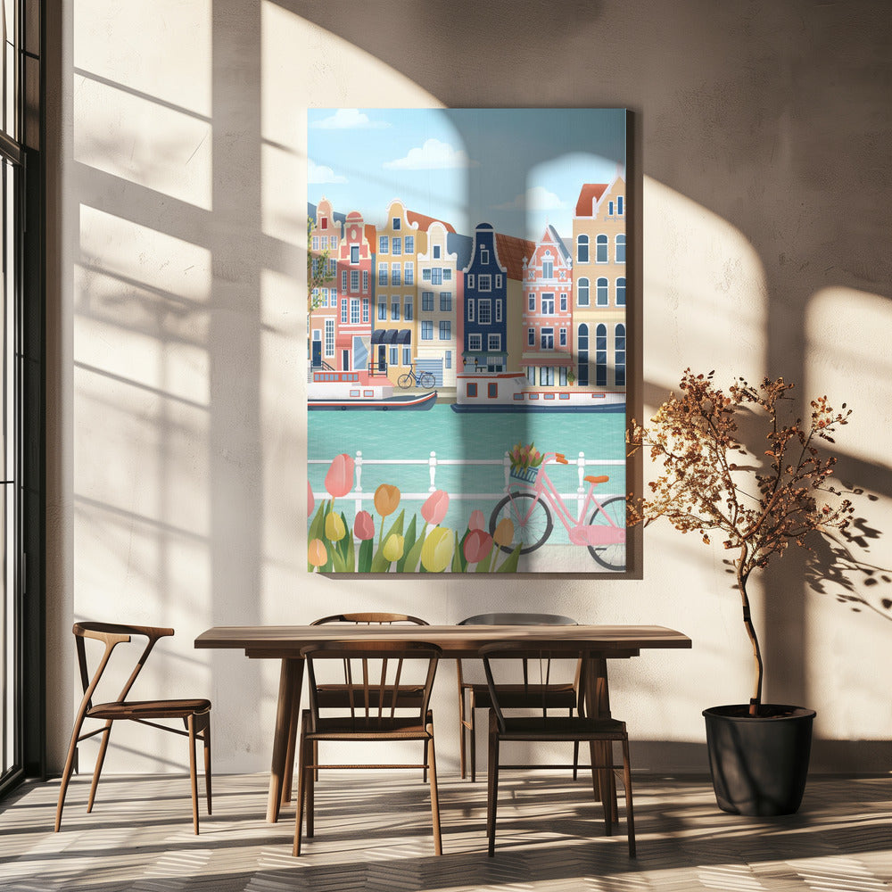 Amsterdam stad | Canvas