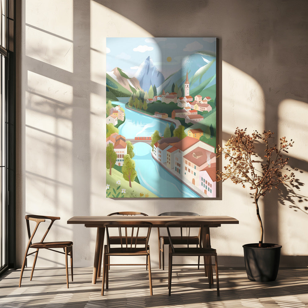 Schweiziska Alperna | Canvas