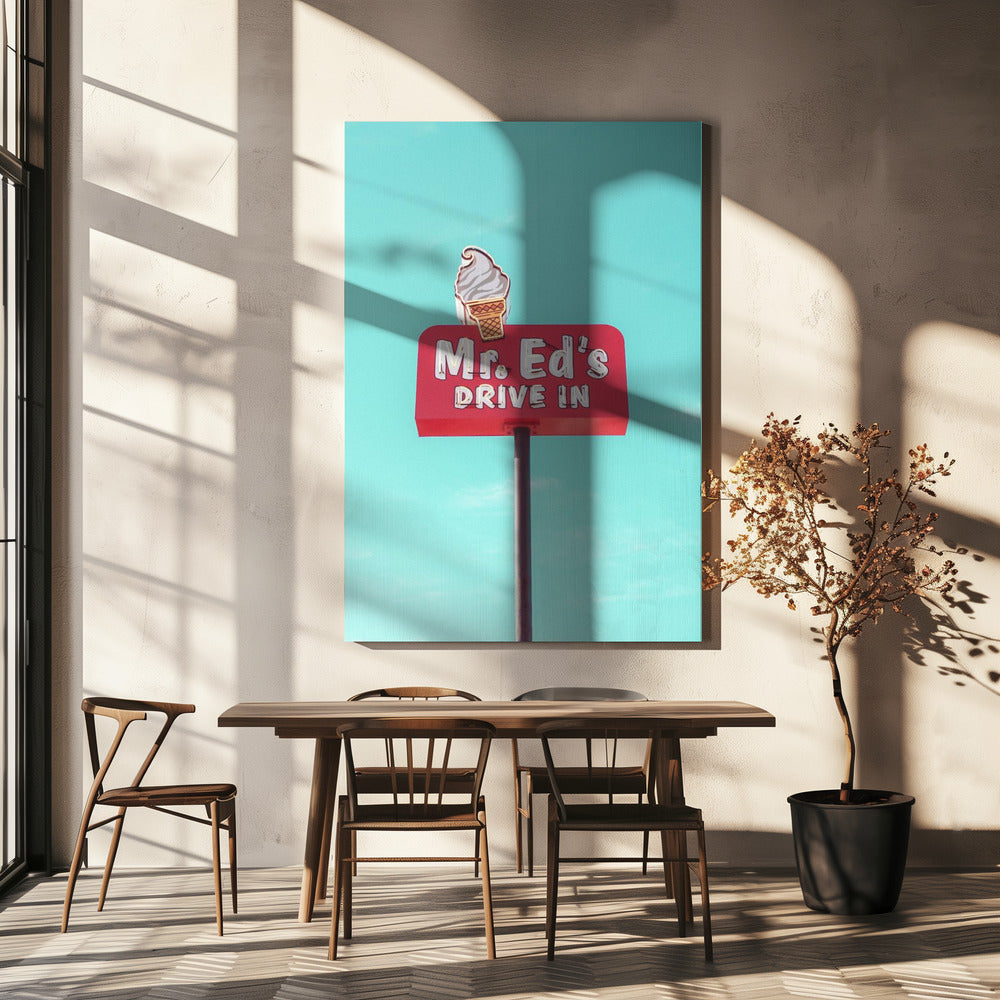 Mr. Eds Drive-In vintageskylt i Urbana, Missouri, USA | Canvas