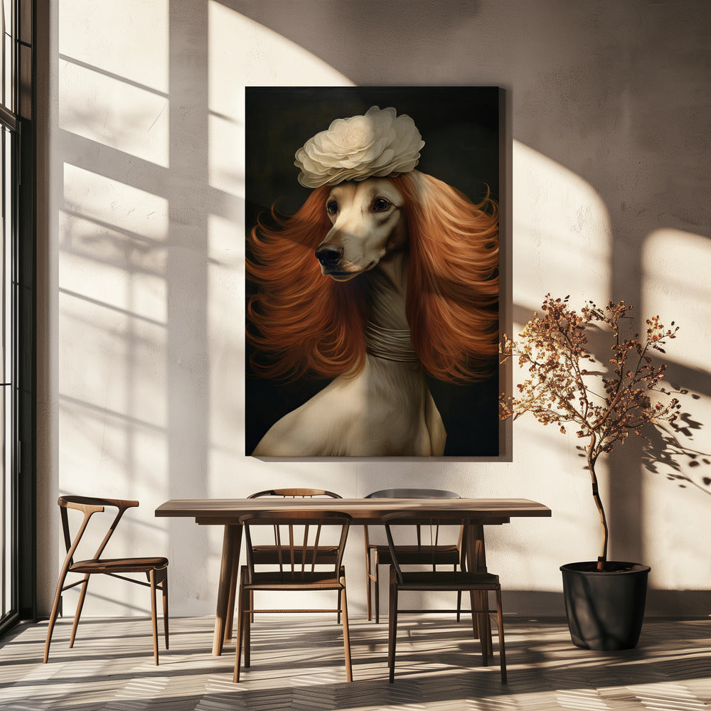 Human Dog 0002 2024 December Poster Dog Woman 6.jpg | Canvas