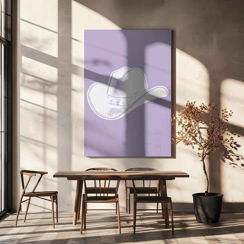 Lila cowboyhatt | Canvas
