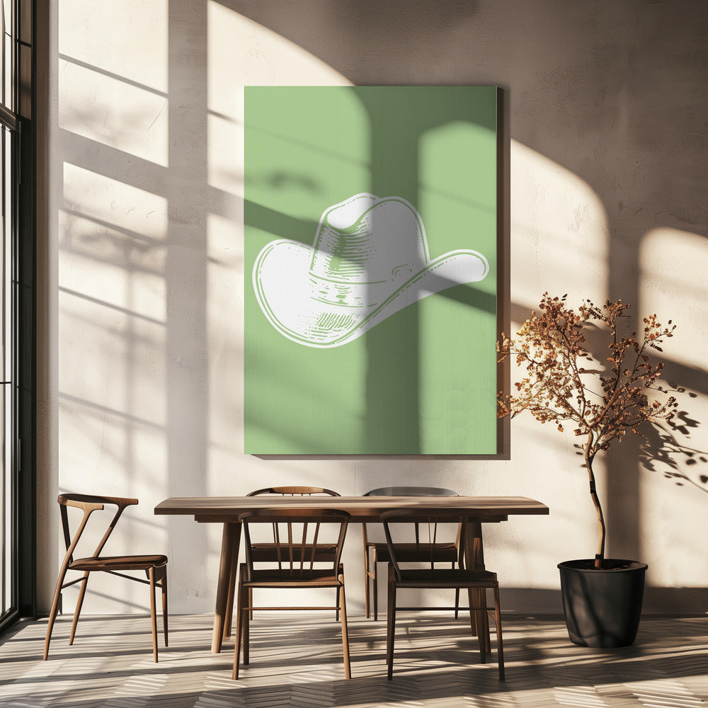 Salviagrön cowboyhatt | Canvas