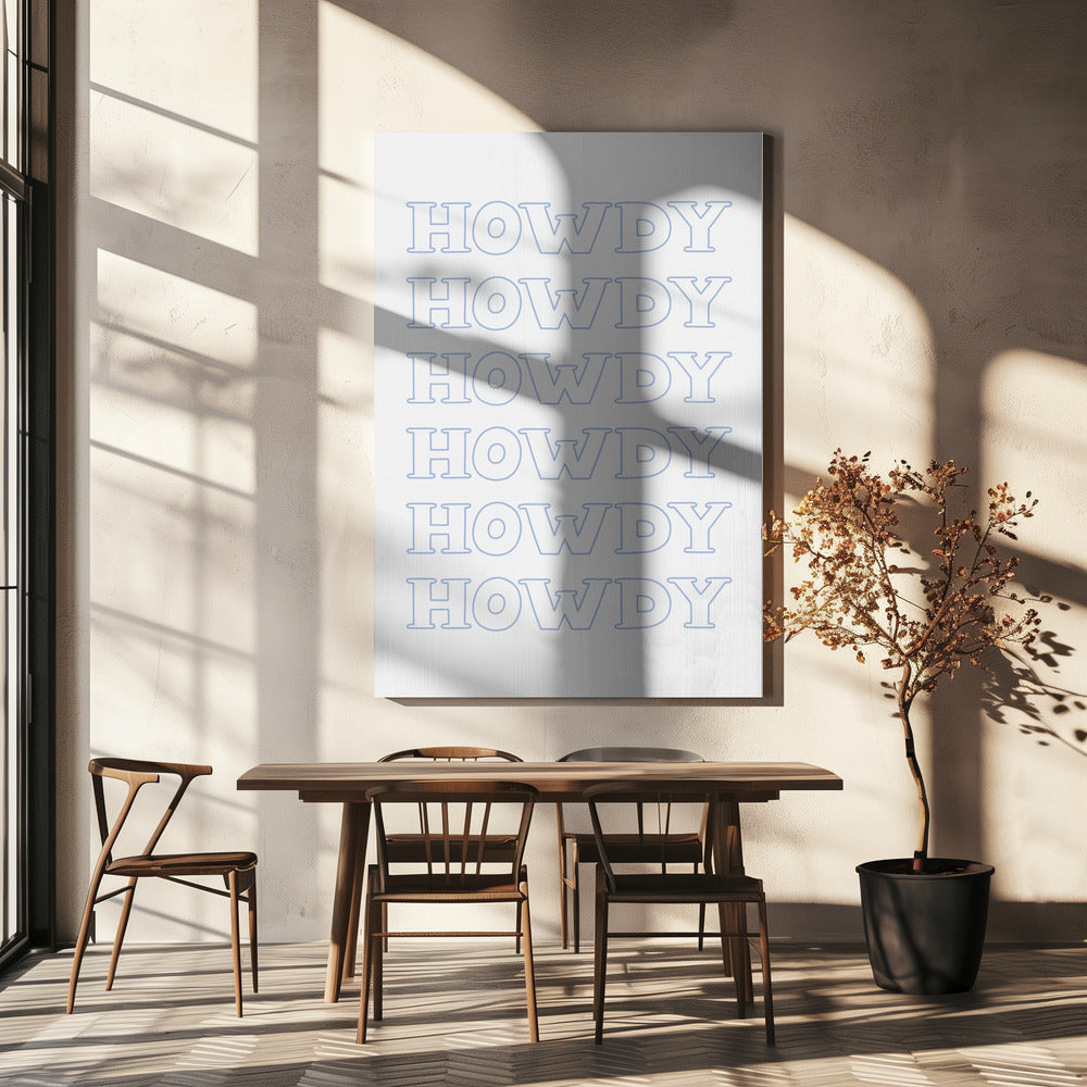 Blå Hej då | Canvas