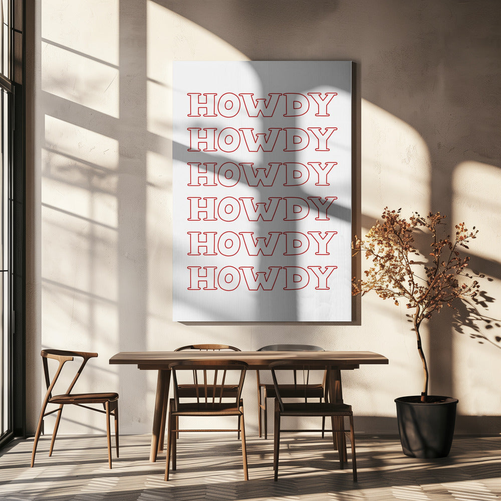 Röd Hallå | Canvas