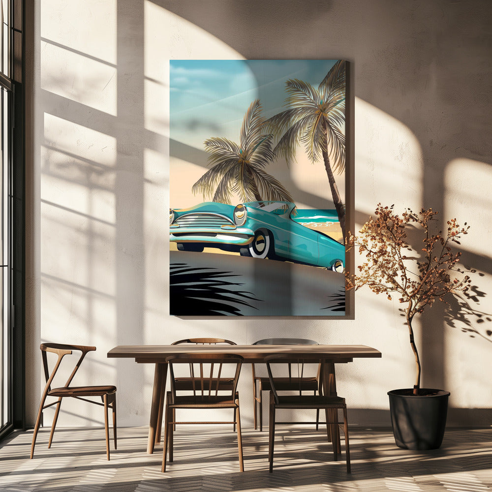 Vintage strandsemester | Canvasduk