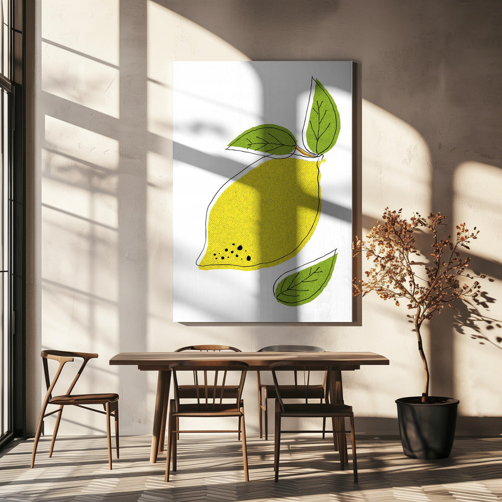 Sprudlande citrusglädje | Canvastavla