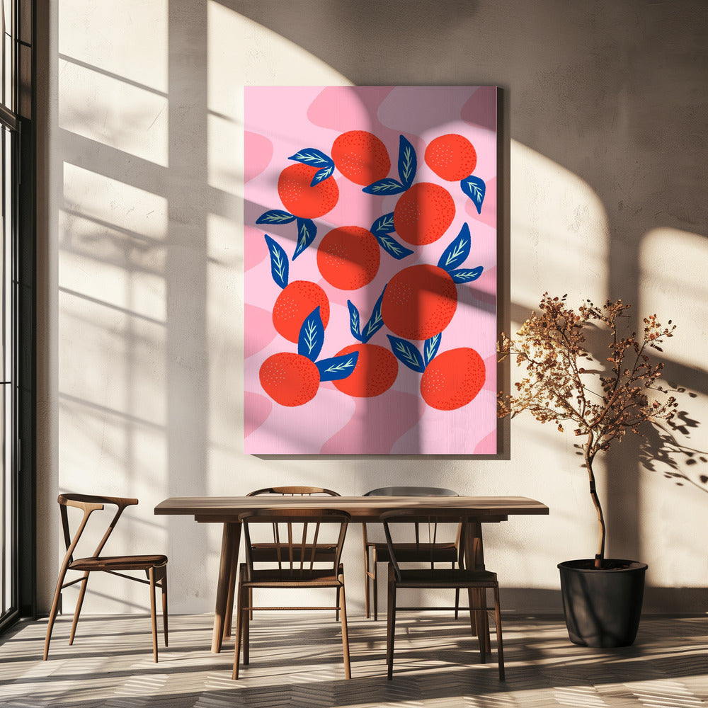 Livfulla mandariner | Canvas