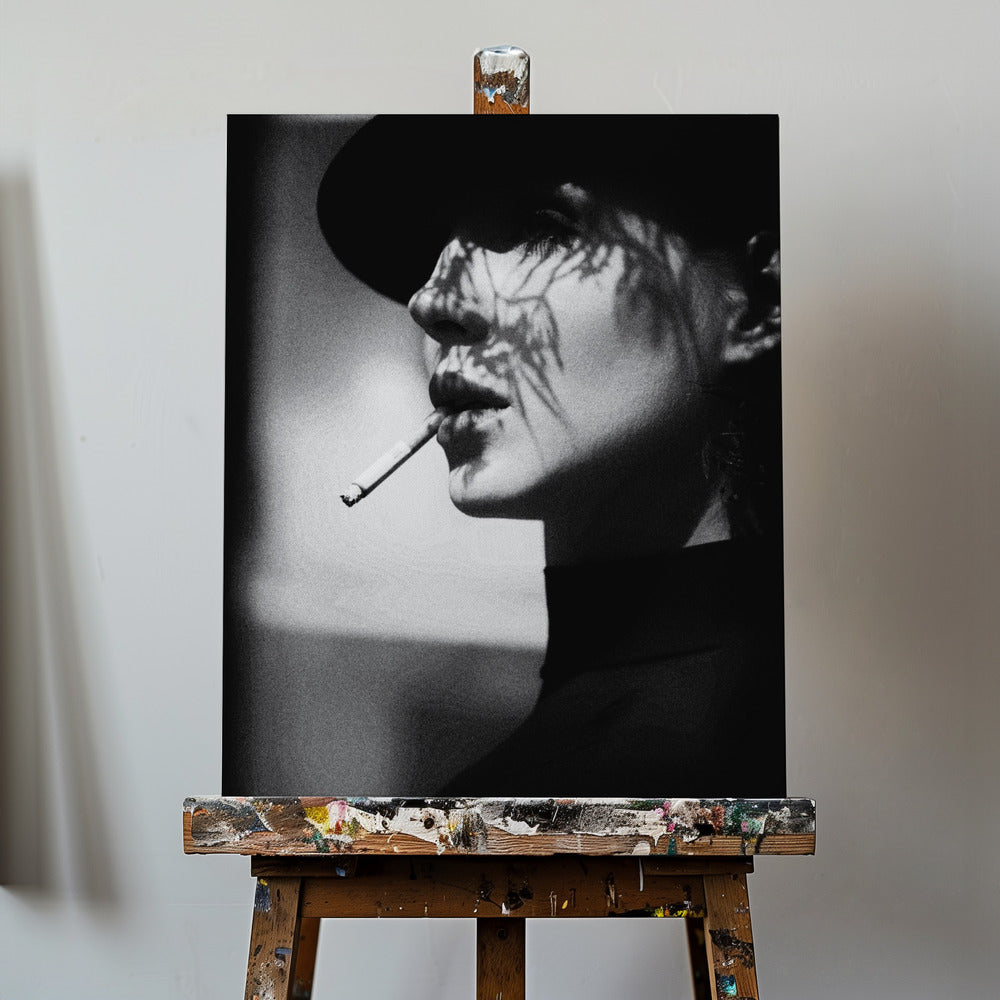Dam i svart | Canvas