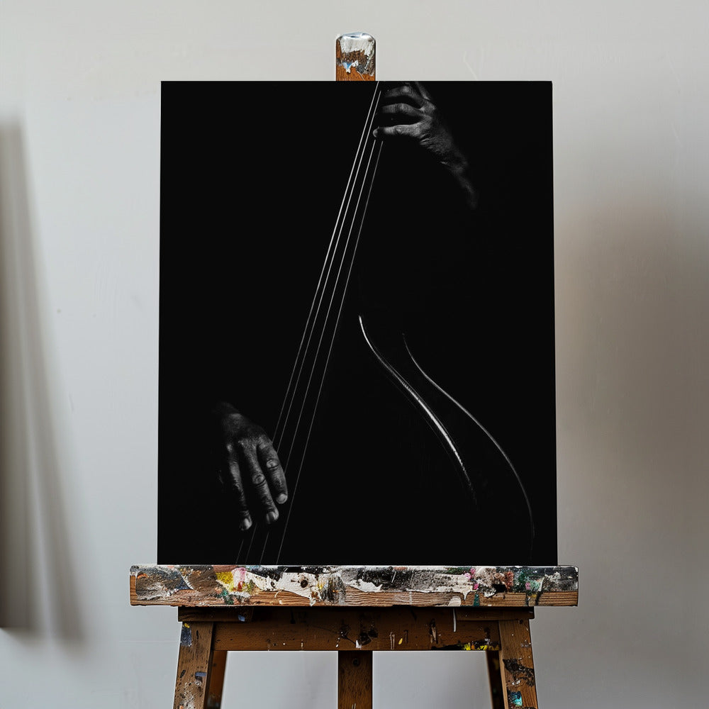 Le contrebassiste | Canvas