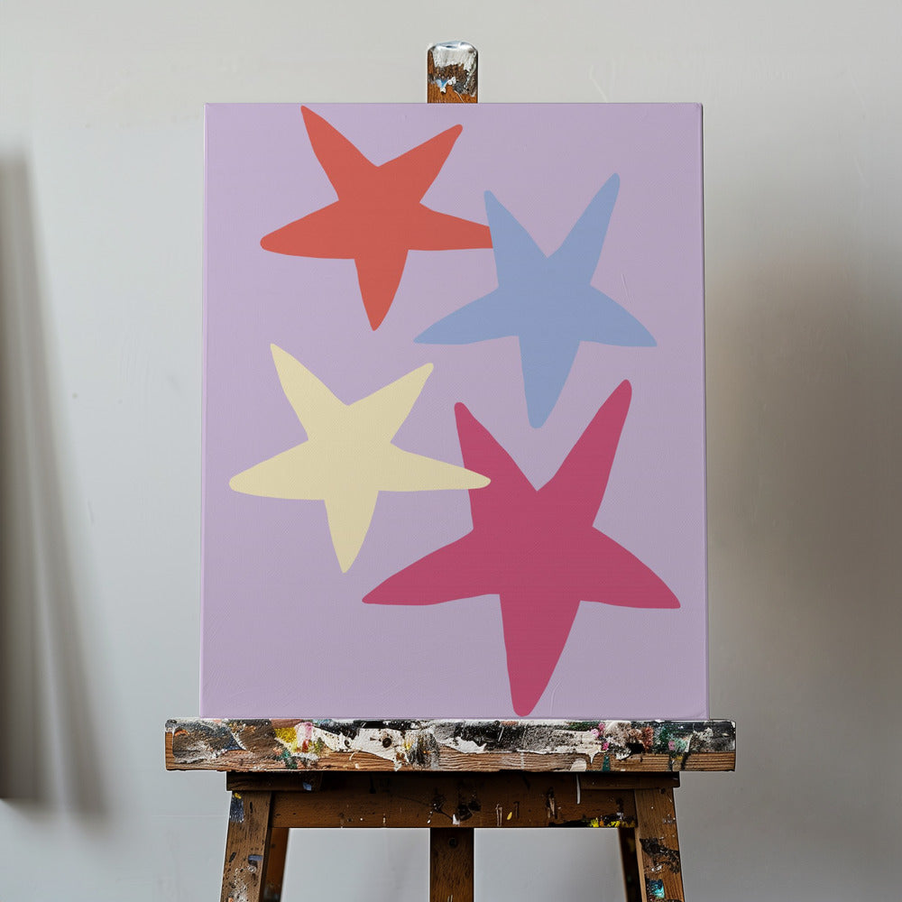Fyra stjärnor 01 | Canvas