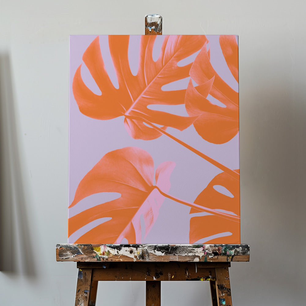 Monstera Lila 04 | Canvasduk