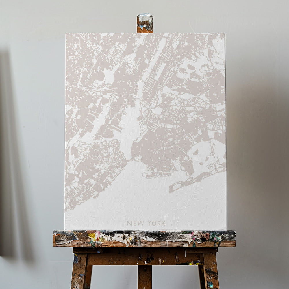 Karta över New York | Canvas
