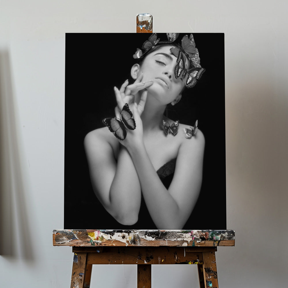 LEIDENSCHAFT DER ELEGANZ IN MONOCHROM | Leinwand-Bilder