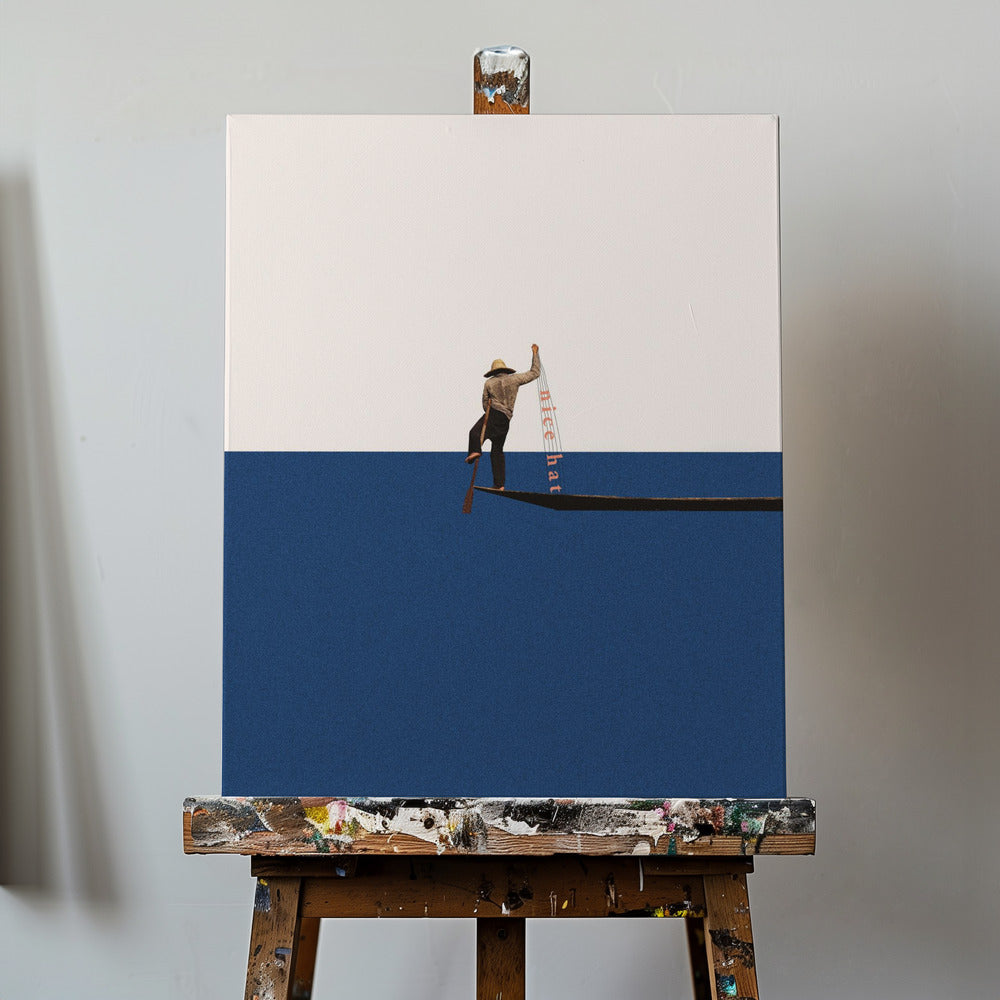 Fishing for compliments | Canvas