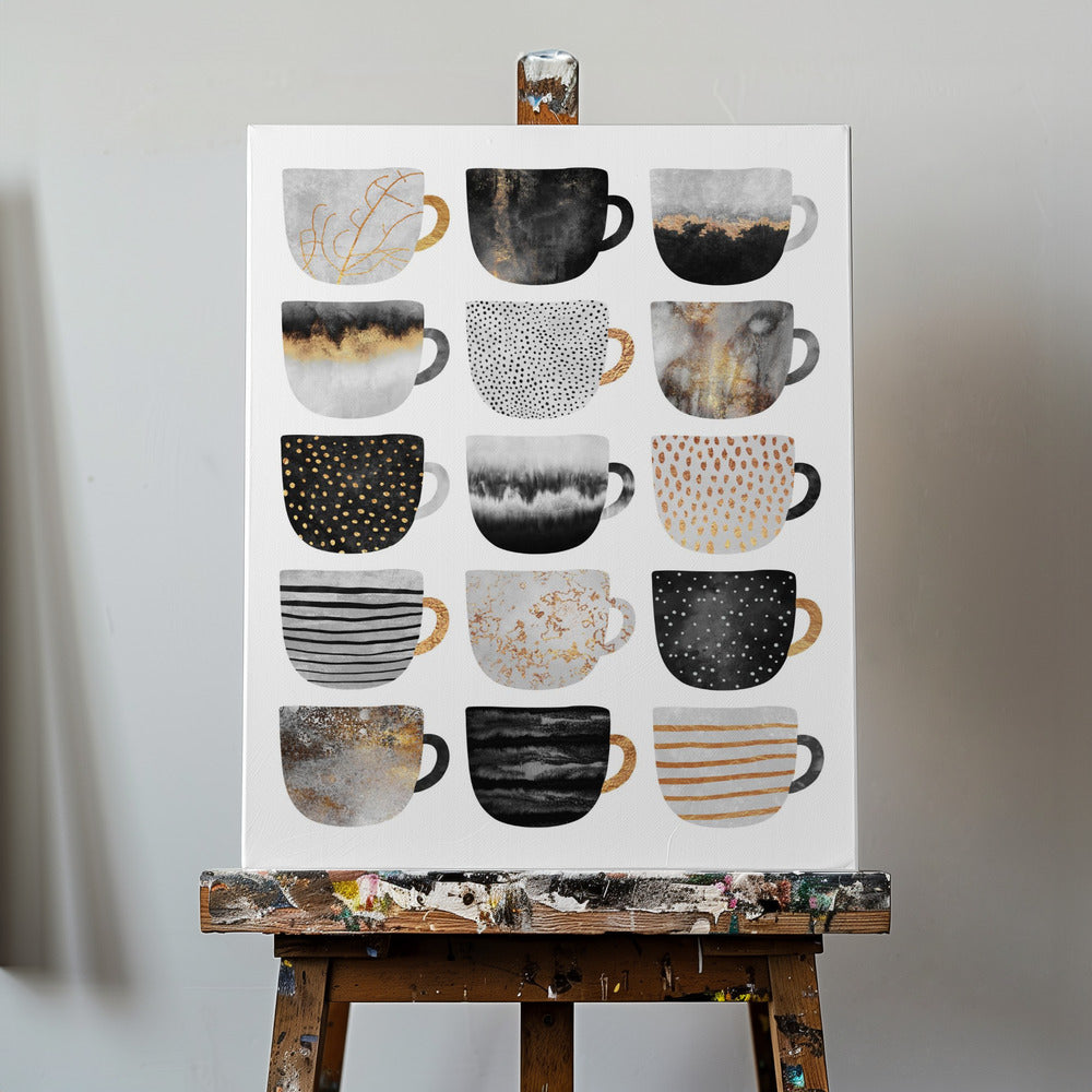 Hübsche Kaffeetassen | Leinwand-Bilder
