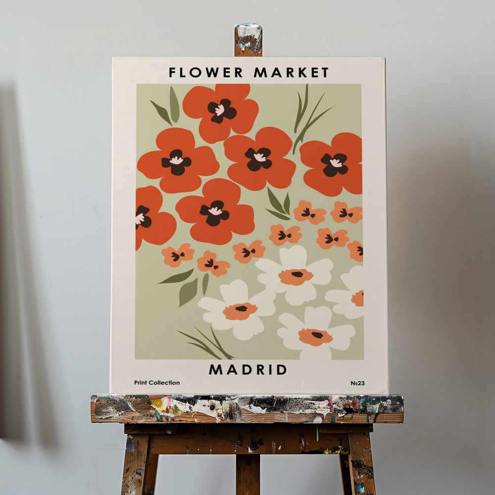 Flower Market Madrid | Canvas