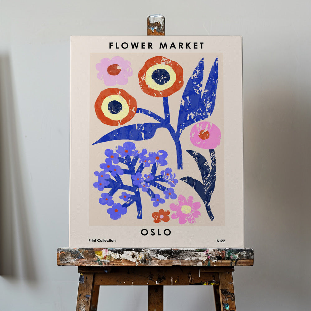 Kukkatori. Oslo | Canvastaulut