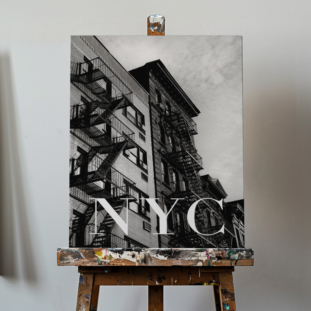 Brandtrappor i New York 2 | Canvastavla