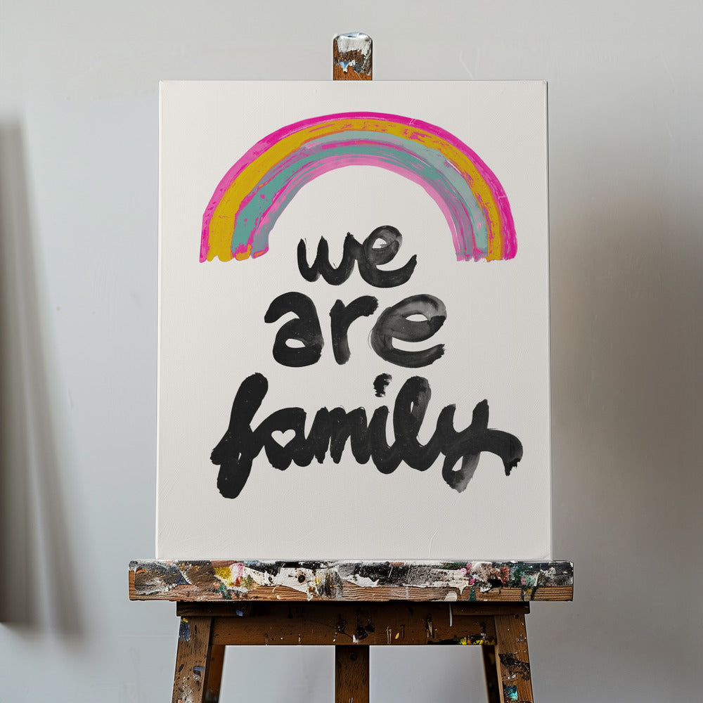Nous sommes une famille | Tableaux sur Toile