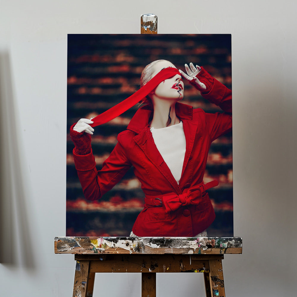 Crimson Veil | Canvas