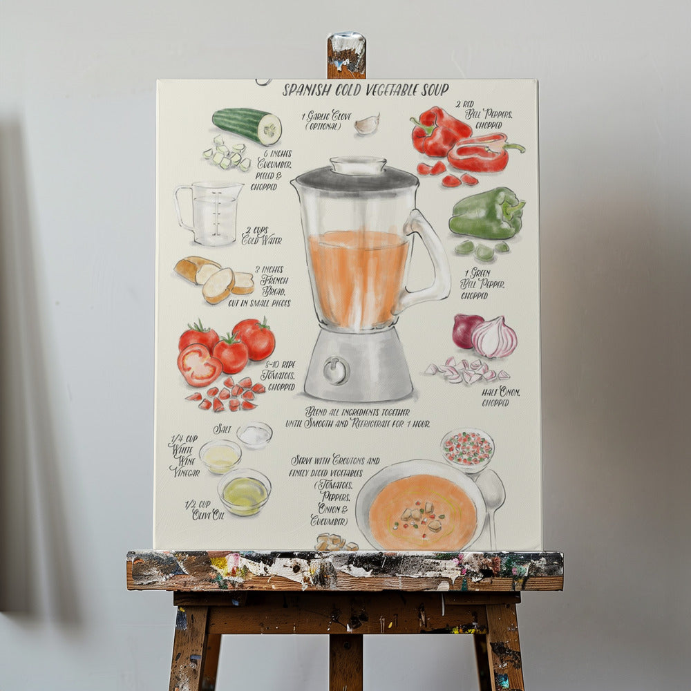 Gazpacho illustrated recipe in English | Canvas