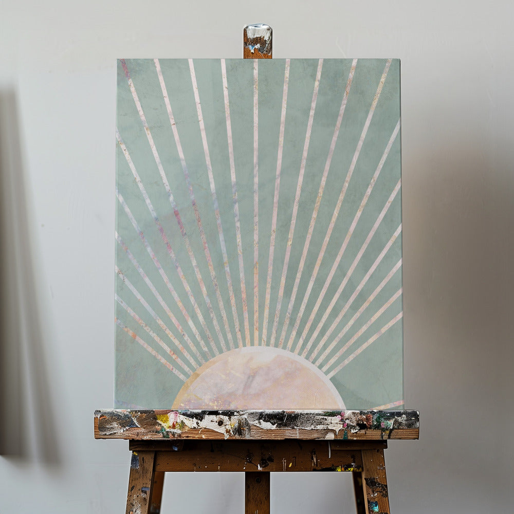 Salviagrön Boho Sol | Canvas