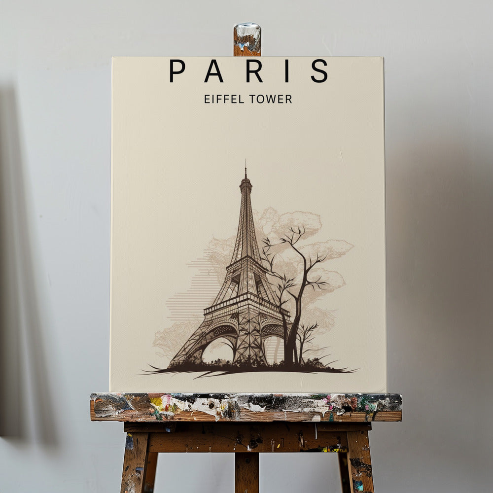 Eiffeltornet i Paris | Canvastavla