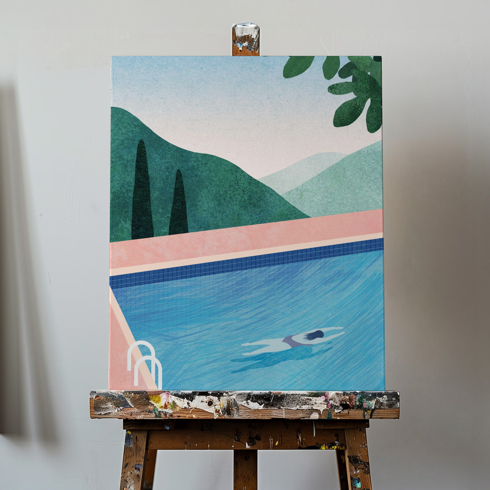 Simbassäng ii | Canvas