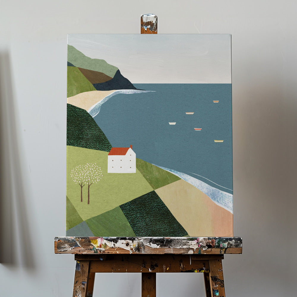Hus på klippan | Canvas