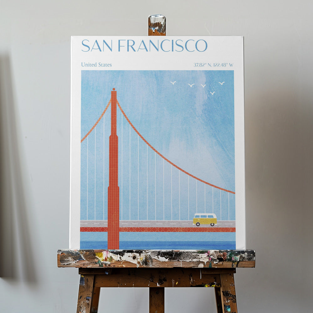 San Francisco, Golden Gate-bron | Canvas