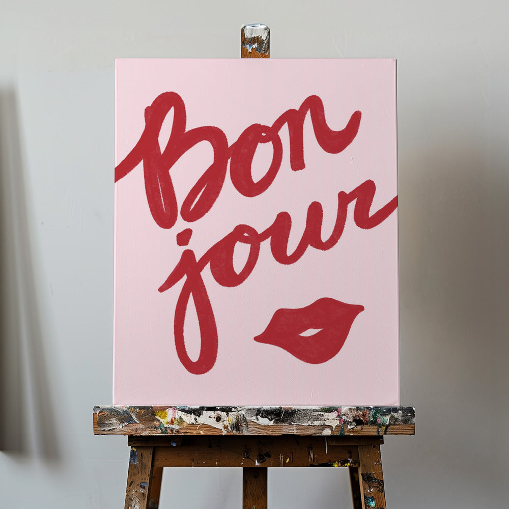 Bonjour Kyss | Canvasduk