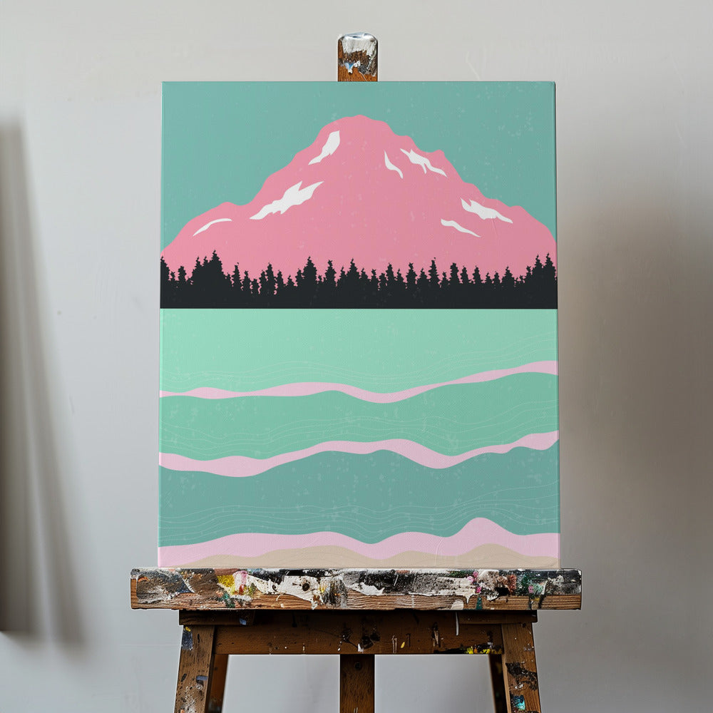 Minimalistiska berg #1 | Canvas