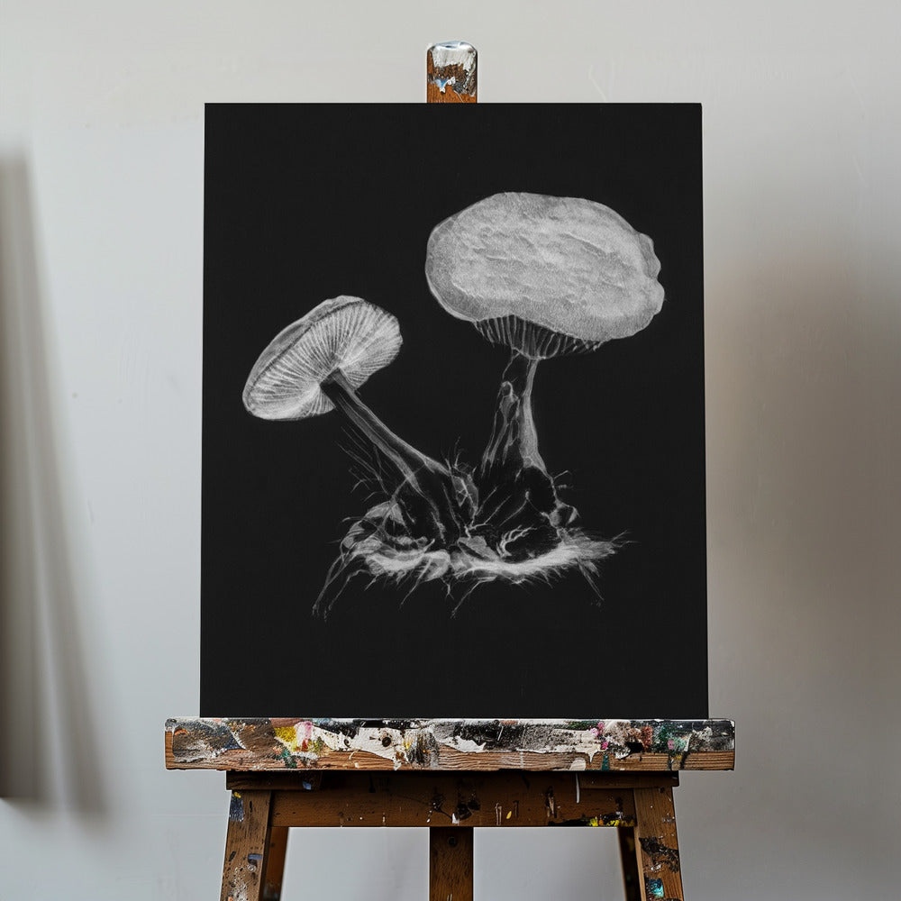 Vintage Violett Webbmössa Svamp Mörk Svart/Svart | Canvas