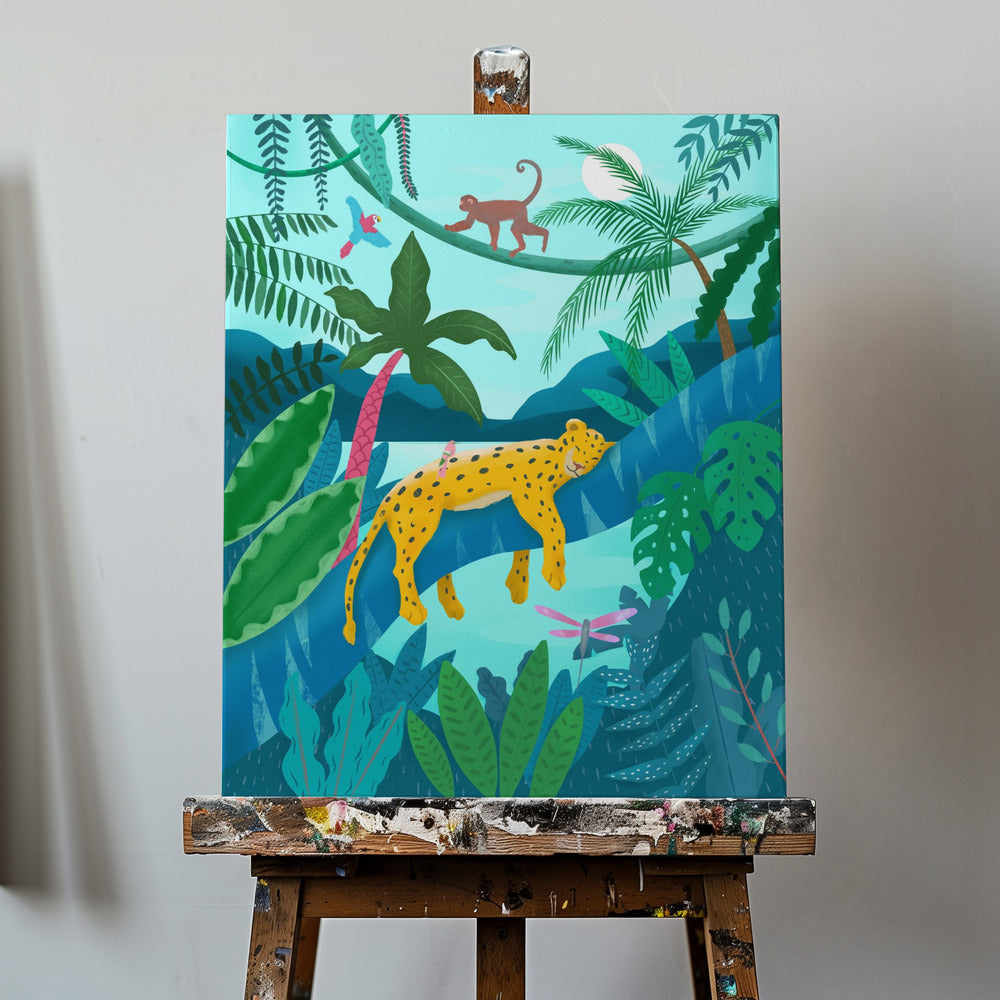 Djungelleopard | Canvas
