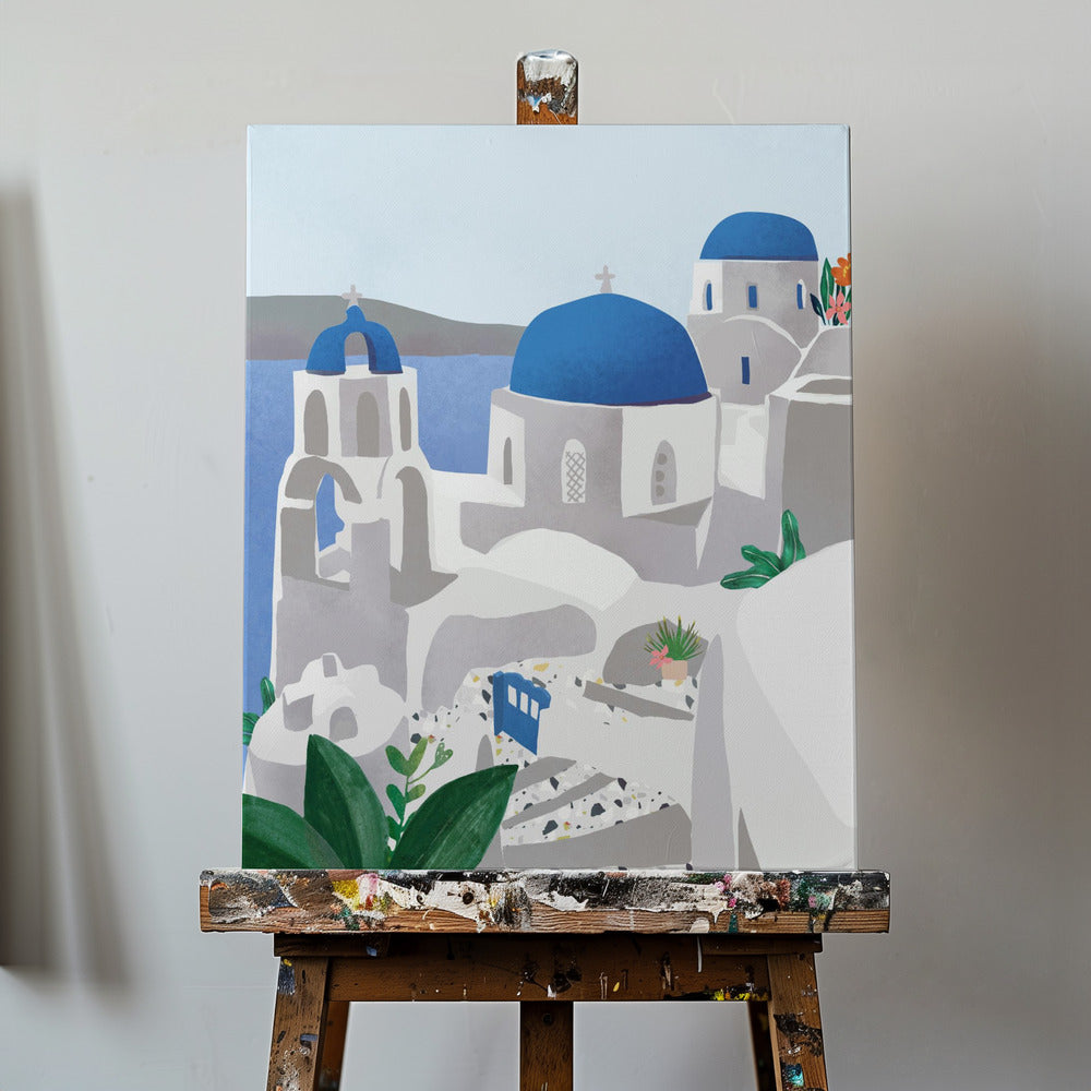Santorinin saari | Canvastaulut
