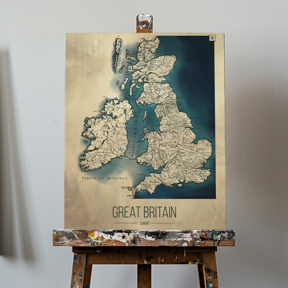 Karta över Storbritannien | Canvas