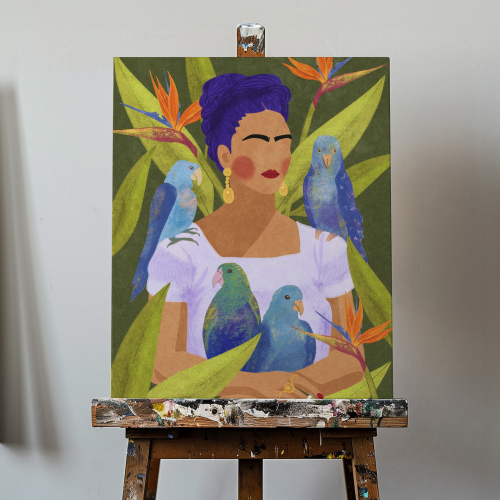 Frida e gli uccelli | Stampe su Tela