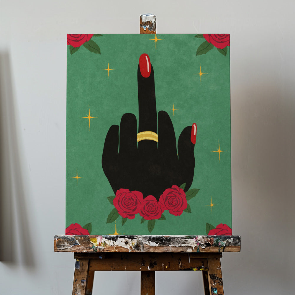 Mittelfinger | Leinwand-Bilder