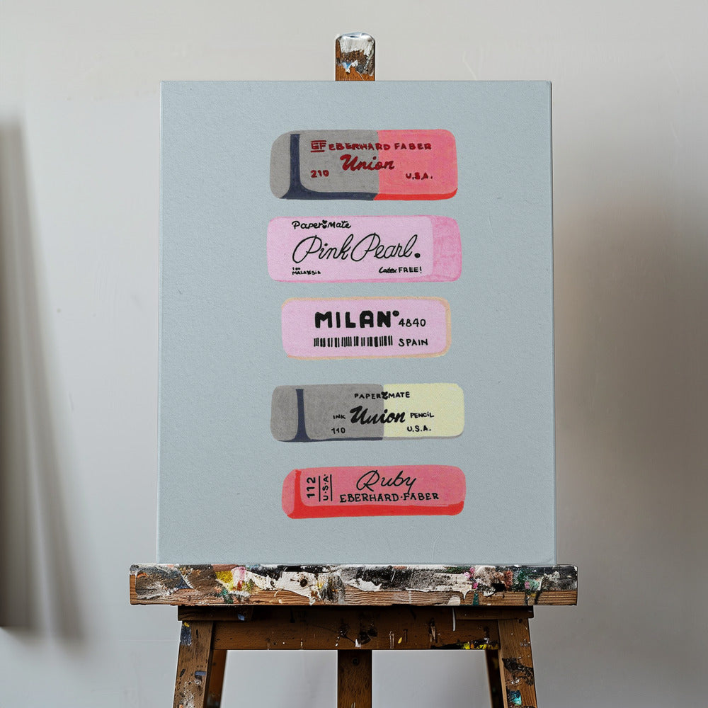 Konsttryck med suddgummin | Canvas