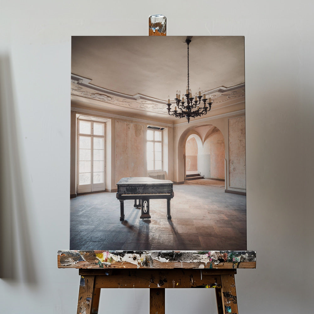 Piano in an Abandoned Castle | Canvas