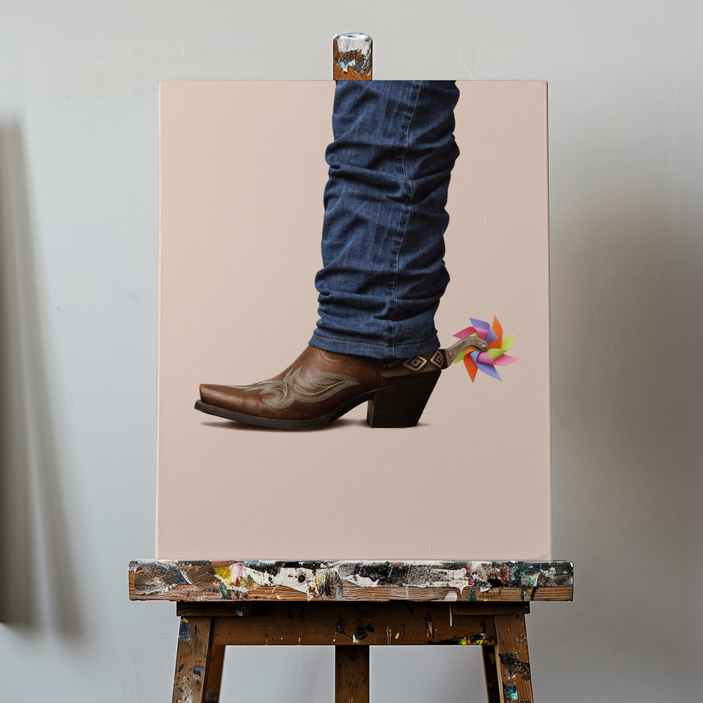 Not Serious Cowboy | Canvas